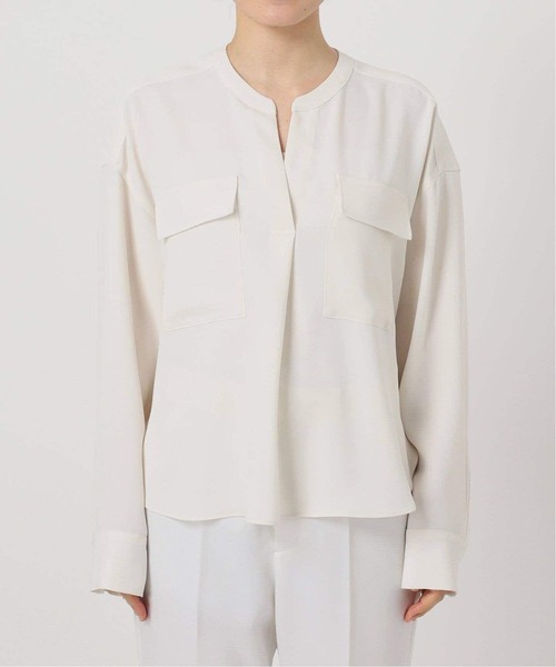 ワークディテールドレープシャツ〇ストリングジョガーパンツ〇Noble ワークディテールドレープシャツ〇ストリングジョガーパンツ〇Noble