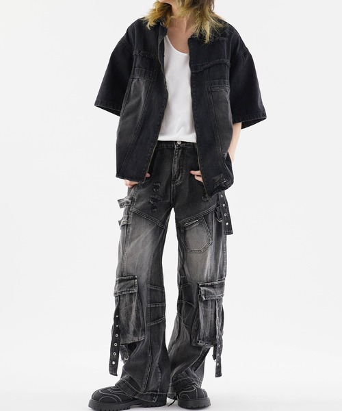acka denim short jacket デニムショートジャケット denim short jacket – Acka online store