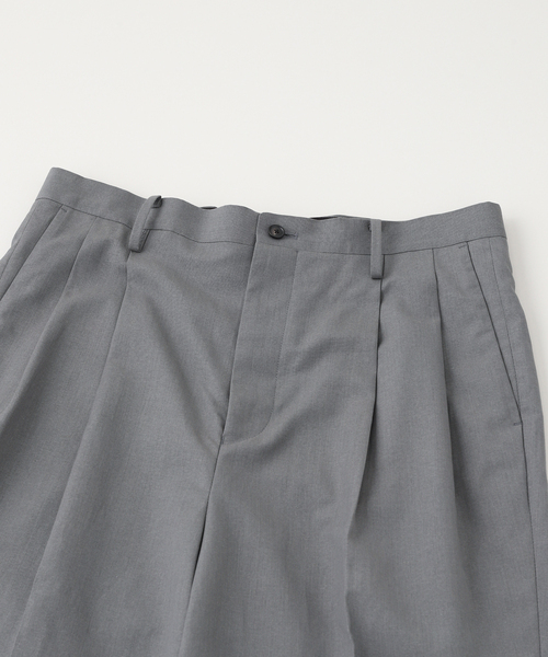 Kaptain Sunshine(キャプテン サンシャイン)の「KAPTAIN SUNSHINE / キャプテンサンシャイン Shoecut Slacks(スラックス・メンズ・グレー/ネイビー・30/32)」の4枚目の写真