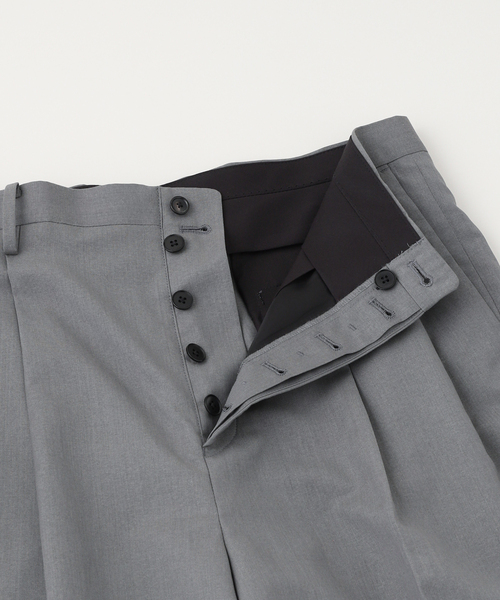 Kaptain Sunshine(キャプテン サンシャイン)の「KAPTAIN SUNSHINE / キャプテンサンシャイン Shoecut Slacks(スラックス・メンズ・グレー/ネイビー・30/32)」の7枚目の写真