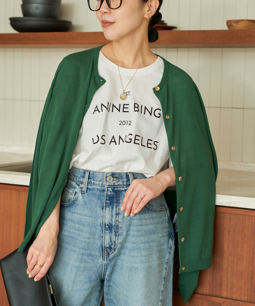 plage（プラージュ）の「vis/silk mix カーディガン（カーディガン/ボレロ・レディース・アイボリー/ベージュ/グリーン・FREE）」の6枚目の写真