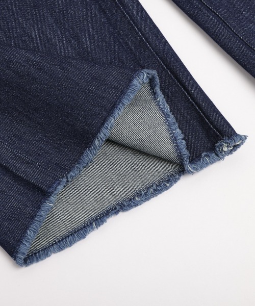 ウエストカットオフデニムパンツ