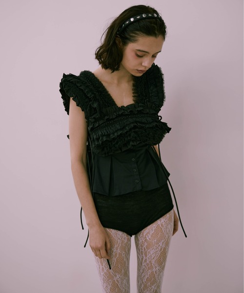 Carmelo（カーメロ）の「Ange frill vest（ベスト）」 - WEAR