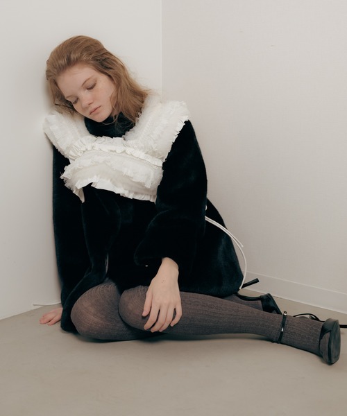 完売品　Carmelo Ange frill vest White Ange frill vest（ベスト）｜Carmelo（カーメロ）のファッション通販