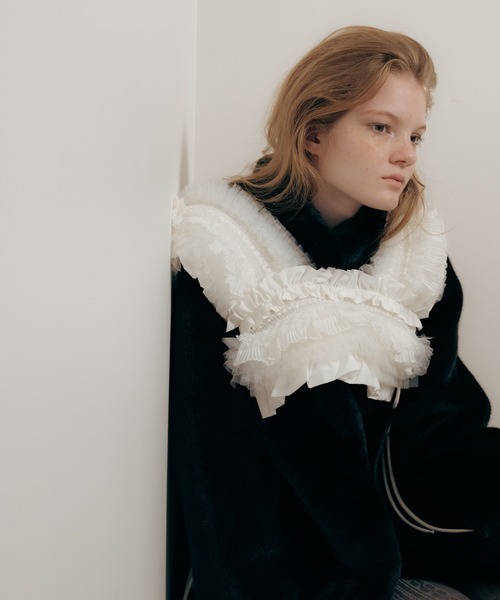 完売品　Carmelo Ange frill vest White Ange frill vest（ベスト）｜Carmelo（カーメロ）のファッション通販