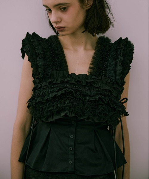 Carmelo（カーメロ）の「Ange frill vest（ベスト）」 - WEAR