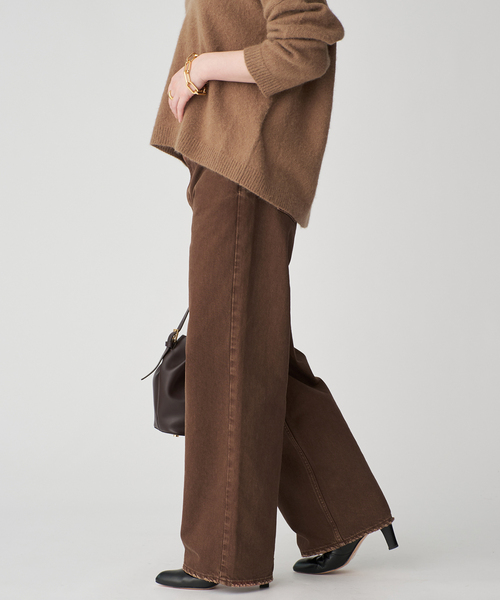 upperhights(アッパーハイツ)の「upper hights アッパーハイツ THE NIECE MID-RISE 103312602CHO(デニムパンツ・レディース・ブラウン・27/26/25/24/23)」の2枚目の写真