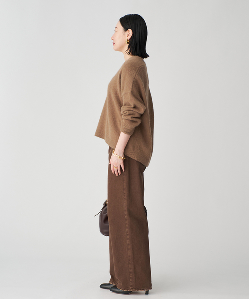 upperhights(アッパーハイツ)の「upper hights アッパーハイツ THE NIECE MID-RISE 103312602CHO(デニムパンツ・レディース・ブラウン・27/26/25/24/23)」の5枚目の写真