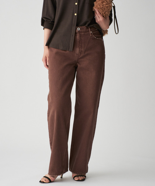 upperhights(アッパーハイツ)の「upper hights アッパーハイツ THE NIECE MID-RISE 103312602CHO(デニムパンツ・レディース・ブラウン・27/26/25/24/23)」の12枚目の写真