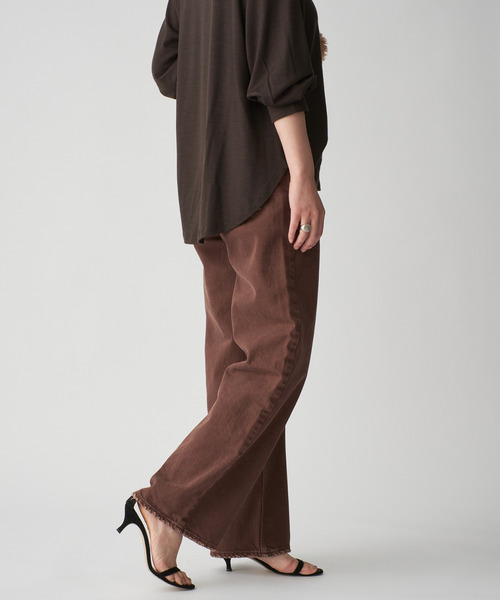 upperhights(アッパーハイツ)の「upper hights アッパーハイツ THE NIECE MID-RISE 103312602CHO(デニムパンツ・レディース・ブラウン・27/26/25/24/23)」の14枚目の写真