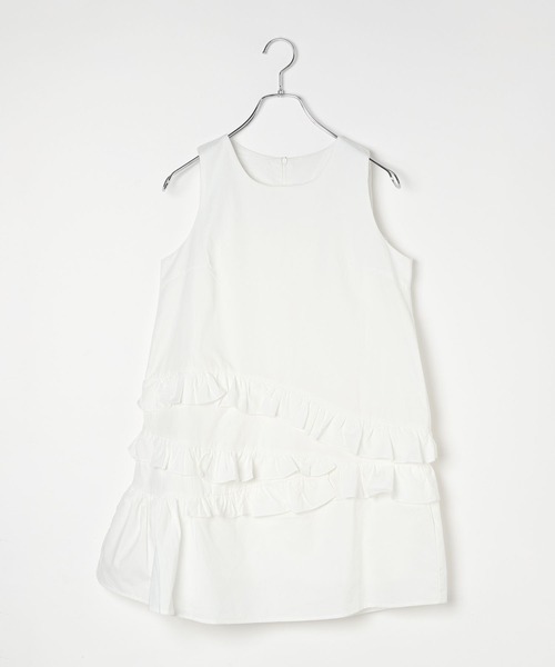 3.3 Field Trip (3.3フィールドトリップ)の「3.3 Field Trip/アソートフリルタンクワンピース(ワンピース・レディース・ブルー/その他1/ホワイト・FREE)」の12枚目の写真