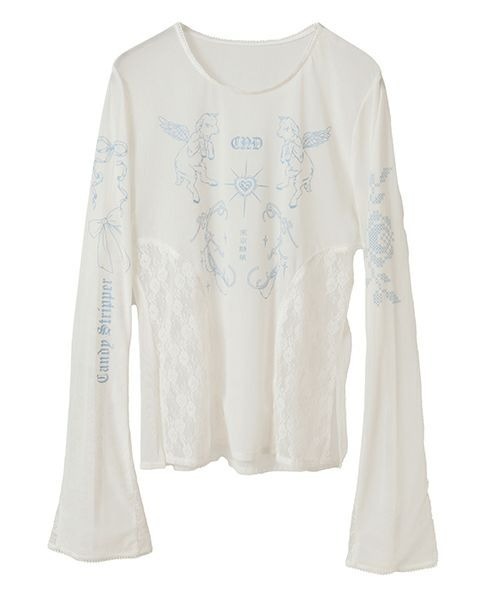 キャンディ♡ストリッパー【ベージュ】 ANARCHY ANGEL LAYERED TOPS | Candy Stripper（キャンディ