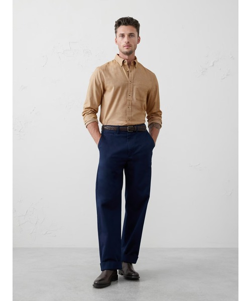 BANANA REPUBLIC FACTORY STORE(バナナリパブリック ファクトリーストア)の「BANANA REPUBLIC FACTORY STORE ライトウェイト フランネル シャツ(シャツ/ブラウス・メンズ・ベージュ/チャコールグレー/ネイビー/オレンジ/マルチ/カーキ/グレー・L/XL/M/S)」の8枚目の写真