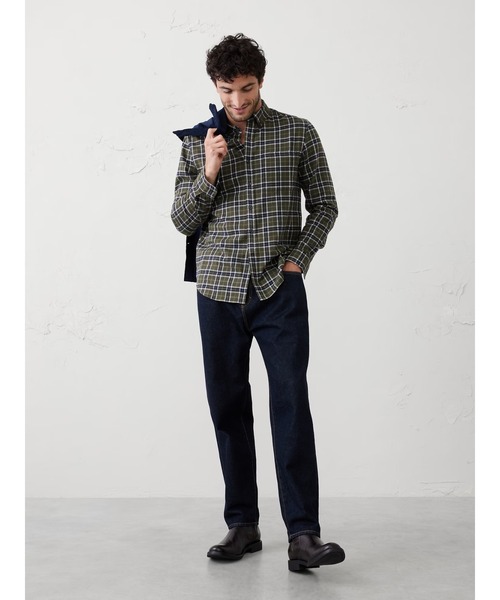 BANANA REPUBLIC FACTORY STORE(バナナリパブリック ファクトリーストア)の「BANANA REPUBLIC FACTORY STORE ライトウェイト フランネル シャツ(シャツ/ブラウス・メンズ・ベージュ/チャコールグレー/ネイビー/オレンジ/マルチ/カーキ/グレー・L/XL/M/S)」の11枚目の写真