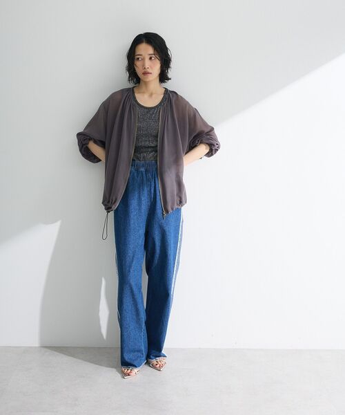 Petit fleur(プチフルール)の「・Petit Fleur シャーリングラメタンクトップ(タンクトップ・レディース・ベージュ/ゴールド/ホワイト/シルバー・FREE)」の22枚目の写真