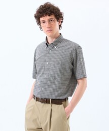 MACKINTOSH PHILOSOPHY（ﾏｯｷﾝﾄｯｼｭ ﾌｨﾛｿﾌｨｰ）の「空羽サッカーチェック 半袖ボタンダウンシャツ（シャツ/ブラウス・メンズ）」