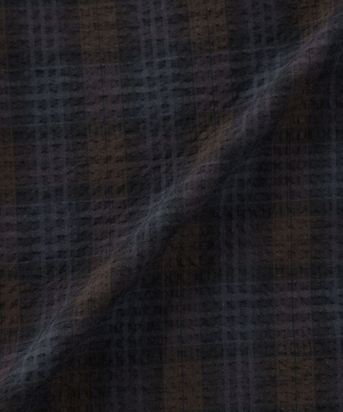 MACKINTOSH PHILOSOPHY(マッキントッシュ フィロソフィー)の「空羽サッカーチェック 半袖ボタンダウンシャツ(シャツ/ブラウス・メンズ・チャコールグレー/ブルー系その他7・38/40)」の8枚目の写真