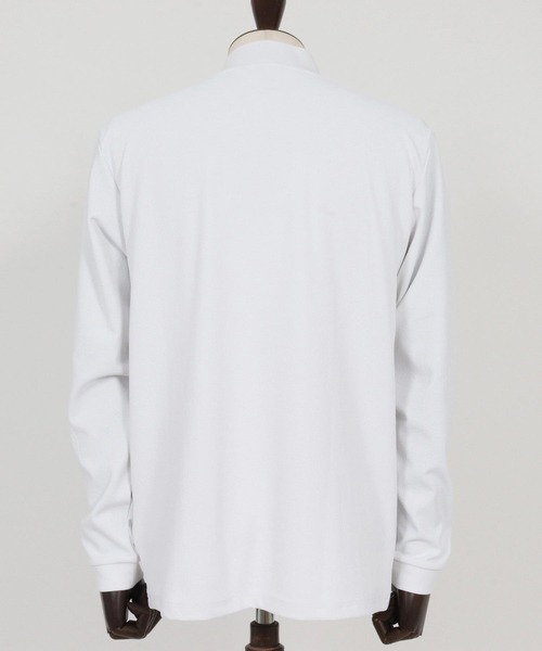 CALL&RESPONSE（コールアンドレスポンス）の「mlt5303-モックネック長袖PO-3Dジャガード カットソー（Tシャツ/カットソー・メンズ・ブラック/ホワイト・2/4/5）」の17枚目の写真