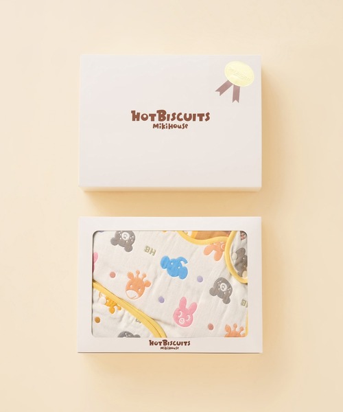 HOT BISCUITS(ホットビスケッツ)の「六重織ガーゼスリーパーギフトセット【BOX付き】(ルームウェア/パジャマ・キッズ・マルチ・フリー)」の2枚目の写真