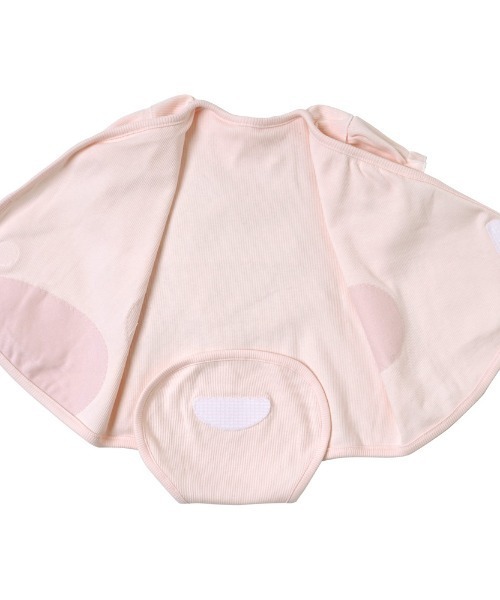 10mois（ディモワ）の「【10mois(ディモワ)】PATTO SATTO OMEKASHI (半袖襟フリル) 50-60・60-70cm（肌着・キッズ・ピンク・50-60cm/60-70cm）」の4枚目の写真