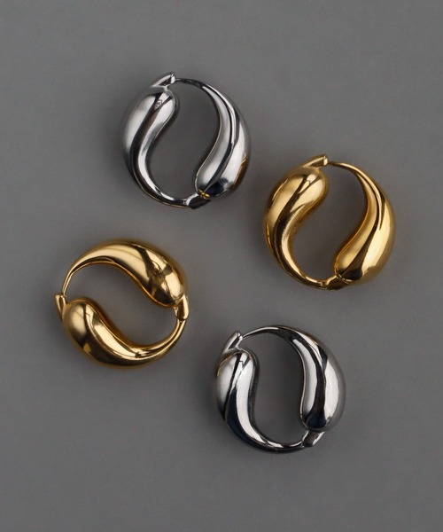 abaskdesign(アバスクデザイン)の「金属アレルギー対応 ボリュームフープピアス(ピアス(両耳用)・レディース・シルバー/ゴールド・FREE)」の13枚目の写真