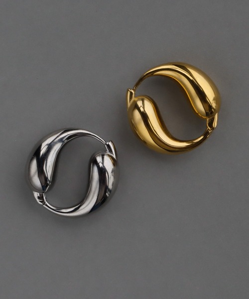abaskdesign(アバスクデザイン)の「金属アレルギー対応 ボリュームフープピアス(ピアス(両耳用)・レディース・シルバー/ゴールド・FREE)」の14枚目の写真