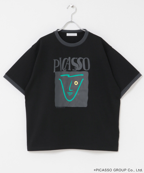 SENSE OF PLACE by URBAN RESEARCH（センスオブプレイスバイアーバンリサーチ）の「PICASSO SHORT-SLEEVE T-SHIRTS A（Tシャツ/カットソー・メンズ・ブラック/ホワイト・MEDIUM/LARGE）」の16枚目の写真