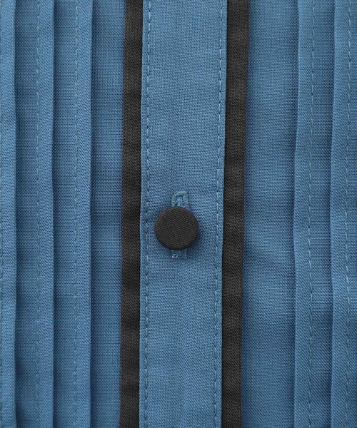 somari imagination（ソマリ イマジネーション）の「『ピンタック配色パイピングブラウス』（シャツ/ブラウス・レディース・ブルー/ブラック・2/1）」の16枚目の写真
