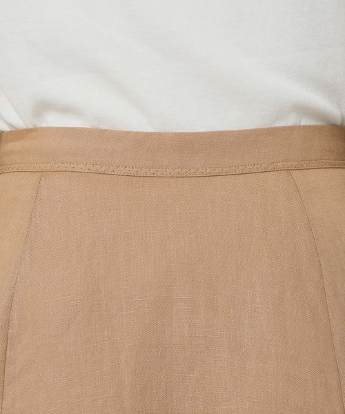 BABYLONE（バビロン）の「リネンフレアスカート（スカート・レディース・ピンク/ベージュ/ブラウン・38inch/36inch）」の5枚目の写真
