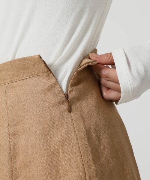 BABYLONE（バビロン）の「リネンフレアスカート（スカート・レディース・ピンク/ベージュ/ブラウン・38inch/36inch）」の8枚目の写真