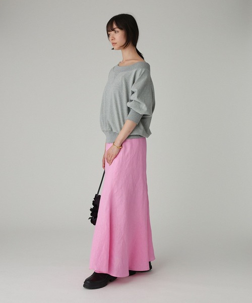 BABYLONE（バビロン）の「リネンフレアスカート（スカート・レディース・ピンク/ベージュ/ブラウン・38inch/36inch）」の18枚目の写真