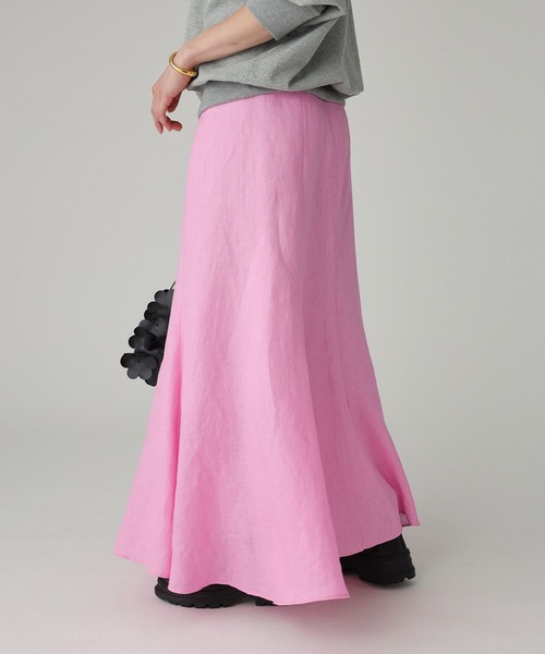 BABYLONE（バビロン）の「リネンフレアスカート（スカート・レディース・ピンク/ベージュ/ブラウン・38inch/36inch）」の15枚目の写真