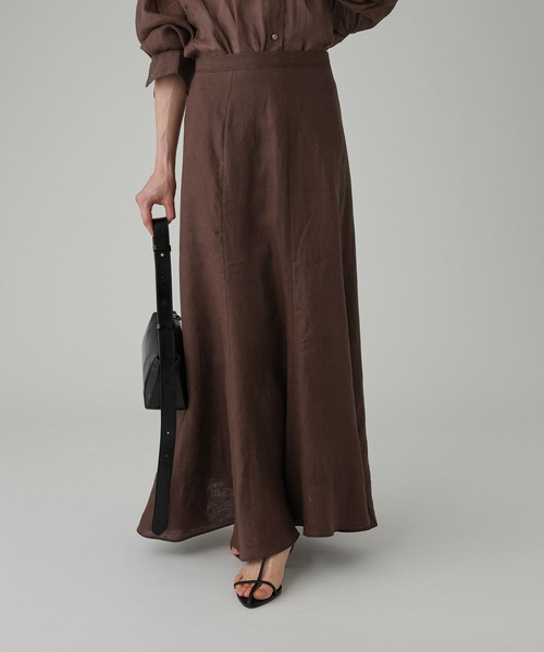 BABYLONE（バビロン）の「リネンフレアスカート（スカート・レディース・ピンク/ベージュ/ブラウン・38inch/36inch）」の21枚目の写真
