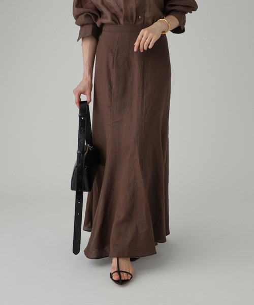 BABYLONE（バビロン）の「リネンフレアスカート（スカート・レディース・ピンク/ベージュ/ブラウン・38inch/36inch）」の22枚目の写真