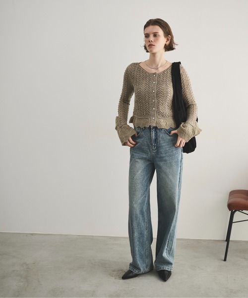 LOSCa(ロスカ)の「スエードライクラウンドトートバッグ/ポーチ付き(トートバッグ・レディース・ブラック/ブラウン・FREE)」の19枚目の写真