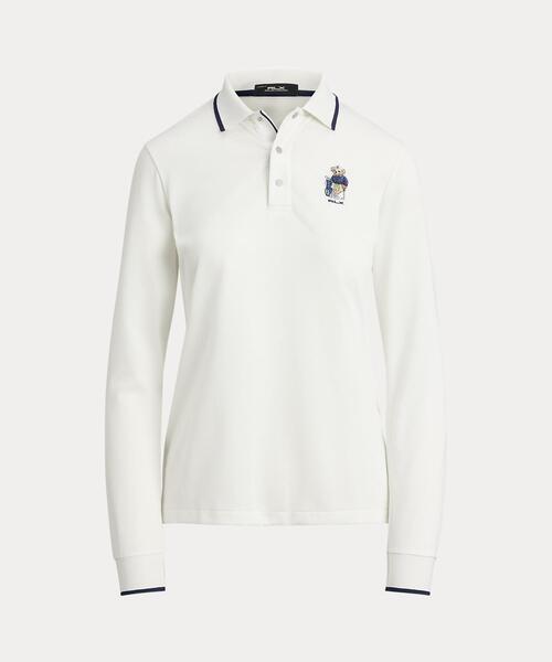 RLX GOLF(アールエルエックスゴルフ)の「テーラード フィット Polo ベア ジャージー ポロシャツ(ポロシャツ・レディース・ホワイト・XS/S/M/L)」の2枚目の写真