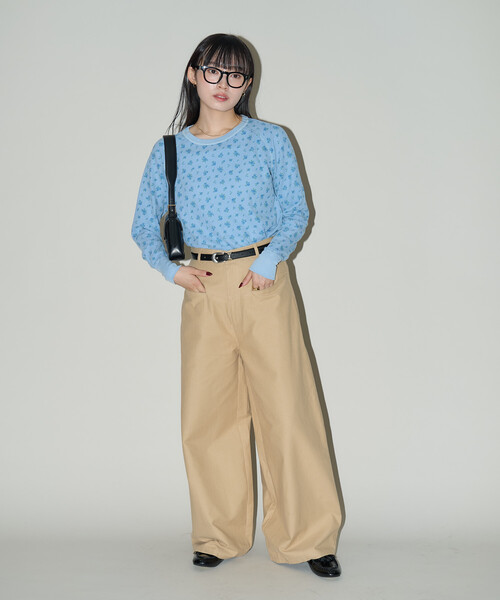 PUBLUX(パブリュクス)の「PUBLUX/パブリュクス スラッシュポケット付 バレルパンツ 限定展開(その他パンツ・レディース・ブラウン/ベージュ・S/M)」の10枚目の写真