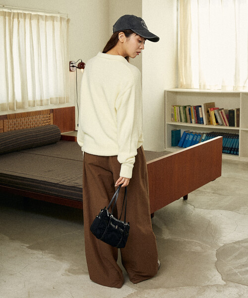 PUBLUX(パブリュクス)の「PUBLUX/パブリュクス スラッシュポケット付 バレルパンツ 限定展開(その他パンツ・レディース・ブラウン/ベージュ・S/M)」の13枚目の写真