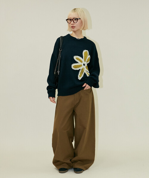 PUBLUX(パブリュクス)の「PUBLUX/パブリュクス スラッシュポケット付 バレルパンツ 限定展開(その他パンツ・レディース・ブラウン/ベージュ・S/M)」の14枚目の写真