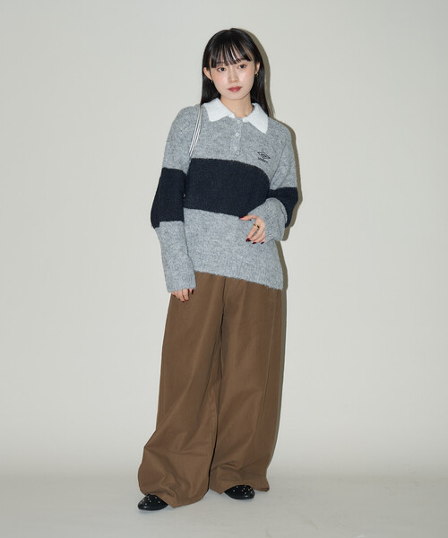 PUBLUX(パブリュクス)の「PUBLUX/パブリュクス スラッシュポケット付 バレルパンツ 限定展開(その他パンツ・レディース・ブラウン/ベージュ・S/M)」の16枚目の写真