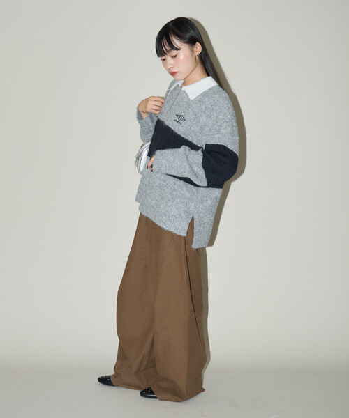 PUBLUX(パブリュクス)の「PUBLUX/パブリュクス スラッシュポケット付 バレルパンツ 限定展開(その他パンツ・レディース・ブラウン/ベージュ・S/M)」の17枚目の写真