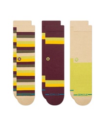 STANCE（スタンス）の「【STANCE/スタンス】ロゴクルーソックス3Pソックス  3足セット / おしゃれなギフトに最適！ / UPSTATE CREW 3 PACK（ソックス/靴下）」