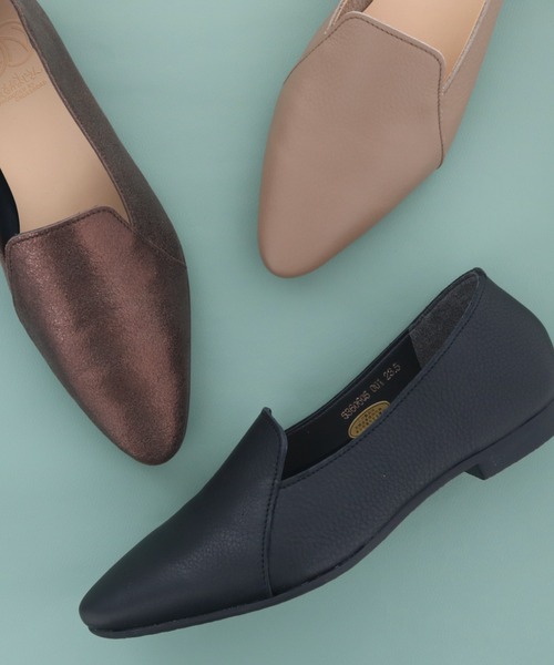 ENあしながおじさん（エンアシナガオジサン）の「防水│ポインテッドシューズ　5360605（パンプス・レディース・ブロンズ/ブラック/グレイッシュベージュ・22.5cm/23cm/23.5cm/24cm/24.5cm）」の22枚目の写真