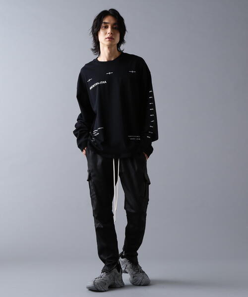 A4A（エーフォーエー）の「A4A/エーフォーエー/L/S TEE NUMBER（Tシャツ/カットソー・メンズ・ブラック/ホワイト・M/L/S）」の5枚目の写真