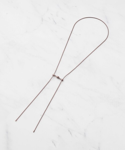 SHOO・LA・RUE（シューラルー）の「◆【マグネット】チェーンネックレス（ネックレス・レディース・ゴールド/ダークブラウン/シルバー・00）」の2枚目の写真