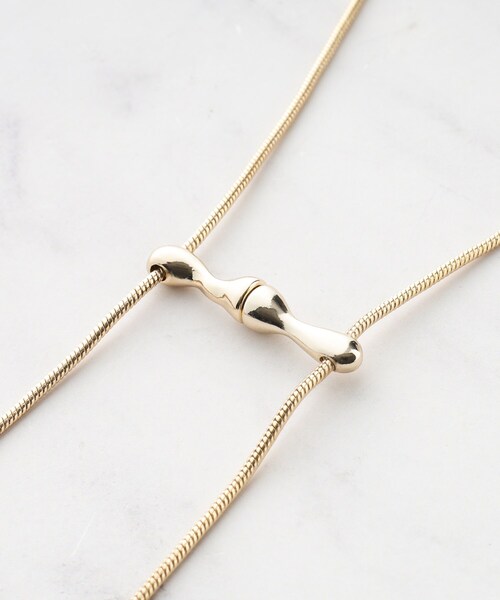 SHOO・LA・RUE（シューラルー）の「◆【マグネット】チェーンネックレス（ネックレス・レディース・ゴールド/ダークブラウン/シルバー・00）」の4枚目の写真