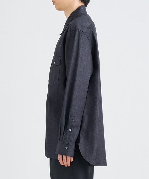 IRENISA(イレニサ)の「【irenisa/イレニサ】別注DENIM RELAX FIT DOUBLE POCKET SHIRT(シャツ/ブラウス・メンズ・インディゴブルー・3/2)」の5枚目の写真