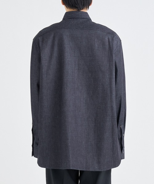 irenisa/イレニサ】別注DENIM RELAX FIT DOUBLE POCKET SHIRT（シャツ