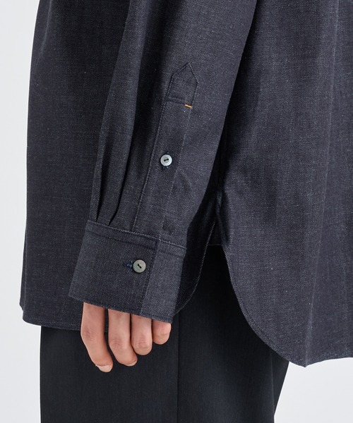 IRENISA(イレニサ)の「【irenisa/イレニサ】別注DENIM RELAX FIT DOUBLE POCKET SHIRT(シャツ/ブラウス・メンズ・インディゴブルー・3/2)」の10枚目の写真
