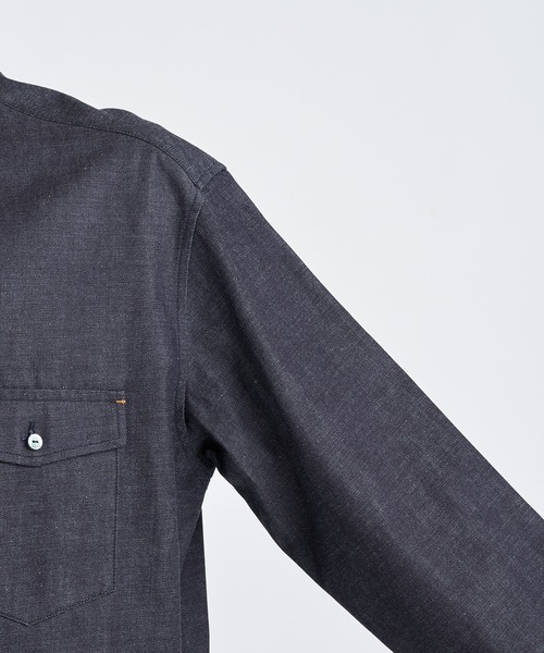IRENISA(イレニサ)の「【irenisa/イレニサ】別注DENIM RELAX FIT DOUBLE POCKET SHIRT(シャツ/ブラウス・メンズ・インディゴブルー・3/2)」の9枚目の写真